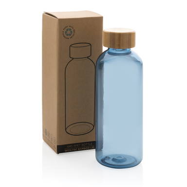 GRS recycled PET fles met bamboe dop