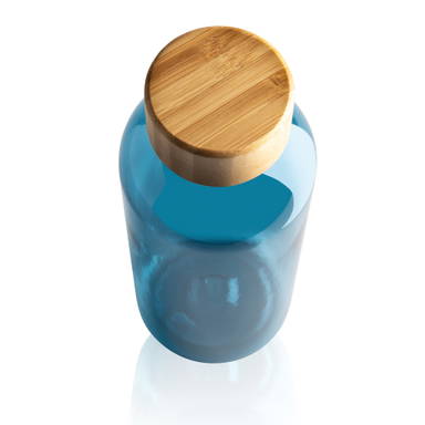 GRS recycled PET fles met bamboe dop