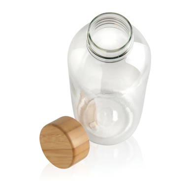 GRS recycled PET fles met bamboe dop