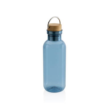 RCS recycled PET fles met bamboe deksel en handvat