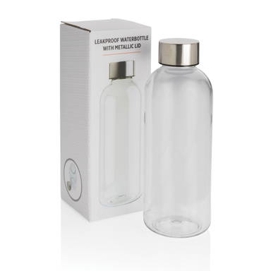 Lekvrije waterfles met metallic dop