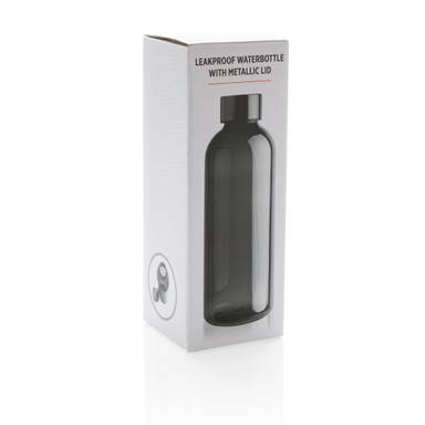 Lekvrije waterfles met metallic dop