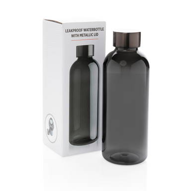 Lekvrije waterfles met metallic dop