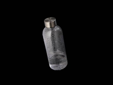 Lekvrije waterfles met metallic dop