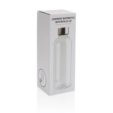 Lekvrije waterfles met metallic dop