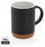Keramische mok met kurken bodem 280 ml