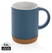 Keramische mok met kurken bodem 280 ml