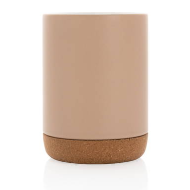 Keramische mok met kurken bodem 280 ml