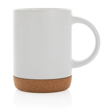 Keramische mok met kurken bodem 280 ml