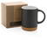 Keramische mok met kurken bodem 280 ml