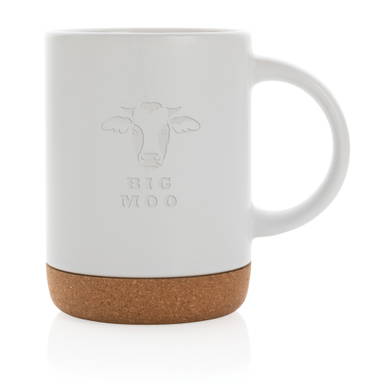 Keramische mok met kurken bodem 280 ml