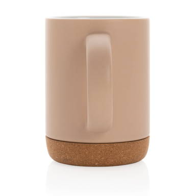 Keramische mok met kurken bodem 280 ml