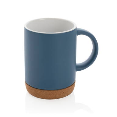 Keramische mok met kurken bodem 280 ml