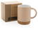 Keramische mok met kurken bodem 280 ml