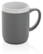Keramische mok met witte rand 300 ml.