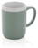 Keramische mok met witte rand 300 ml.