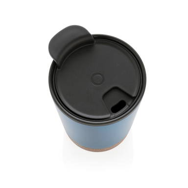 GRS gerecycled PP en roestvrijstalen kurk koffiebeker