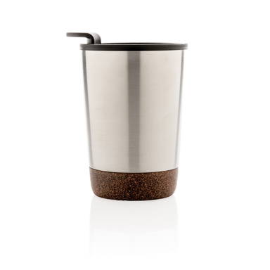 GRS gerecycled PP en roestvrijstalen kurk koffiebeker