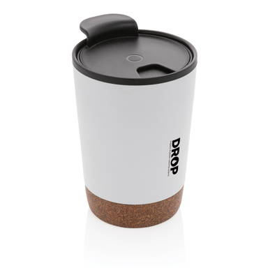GRS gerecycled PP en roestvrijstalen kurk koffiebeker