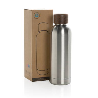 Wood RCS-gecertificeerde gerecycled rvs vacuümfles