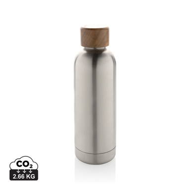 Wood RCS-gecertificeerde gerecycled rvs vacuümfles