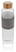 Impact borosilicaat glazen fles met bamboe deksel