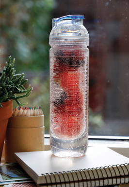 Waterfles met infuser accent