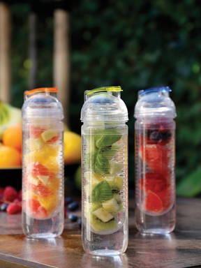 Waterfles met infuser accent