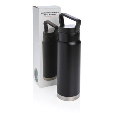 Lekvrije vacuümfles on-the-go met handvat