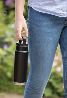 Lekvrije vacuümfles on-the-go met handvat