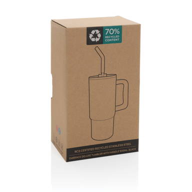 Embrace deluxe RCS recycled RVS drinkbeker 900ml