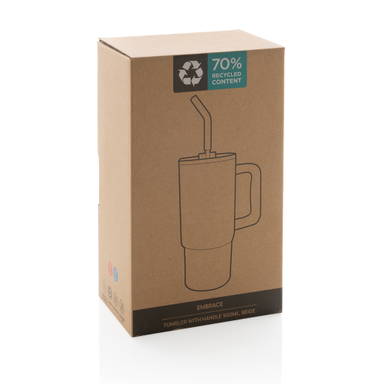 Embrace deluxe RCS recycled RVS drinkbeker 900ml