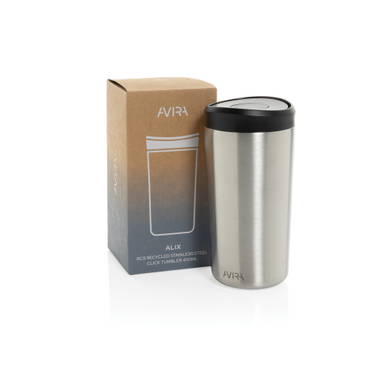 Avira Alix RCS recycled staal klik beker 400ML