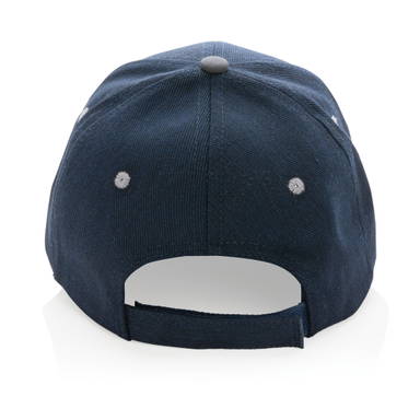 Impact AWARE™ 6 panel 280gr recycled katoen cap met bies