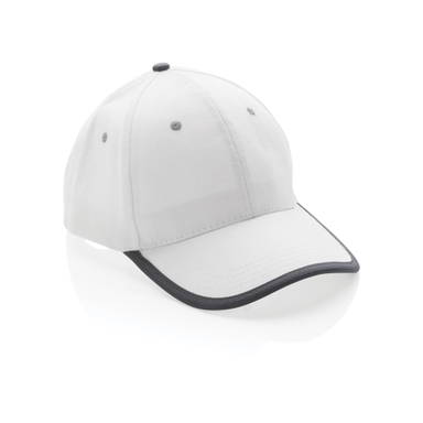 Impact AWARE™ 6 panel 280gr recycled katoen cap met bies
