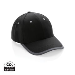 Impact AWARE™ 6 Panel 280gr Recycled Baumwollkappe mit Paspel