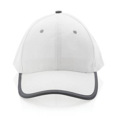 Impact AWARE™ 6 panel 280gr recycled katoen cap met bies