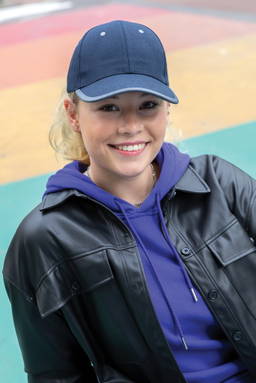 Impact AWARE™ 6 panel 280gr recycled katoen cap met bies