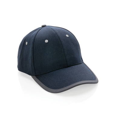 Impact AWARE™ 6 panel 280gr recycled katoen cap met bies