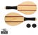 Houten frescobol tennis set
