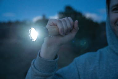 Lucid 5W zaklamp van RCS gerecycled plastic en bamboe