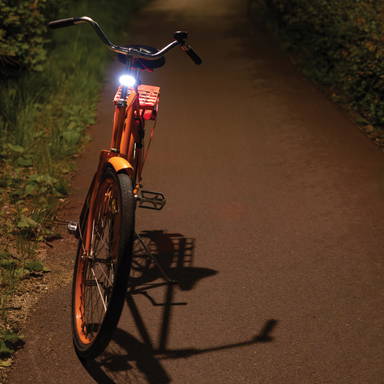 Lumino RCS rplastic USB-oplaadbare fietslamp set