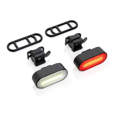 Lumino RCS rplastic USB-oplaadbare fietslamp set