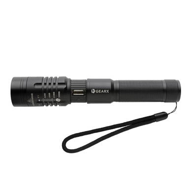 Gear X USB oplaadbare zaklamp