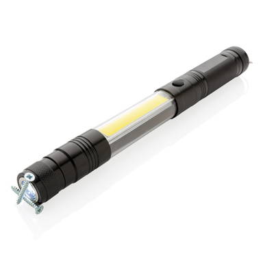 Uitschuifbare zaklamp met COB