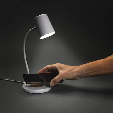 Zenara RCS 15W draadloze bureaulamp van gerecycled plastic