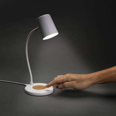 Zenara RCS 15W draadloze bureaulamp van gerecycled plastic