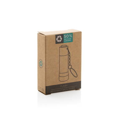 Flash RCS gerecycled aluminium sleutelhanger zaklamp