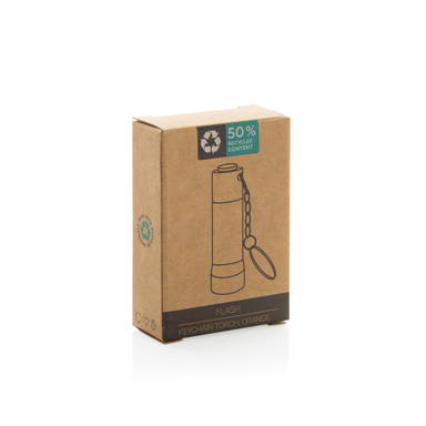 Flash RCS gerecycled aluminium sleutelhanger zaklamp