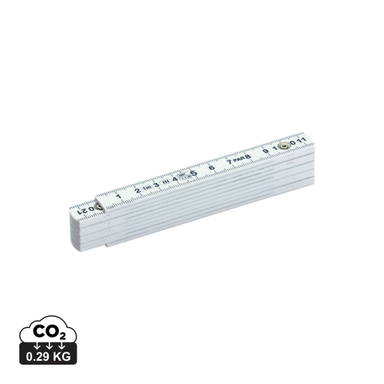 Glasfaser-Zollstock 1 Meter - Weiß